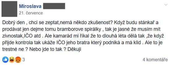 Příspěvek z FB skupiny 6