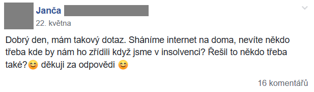 Příspěvek z FB skupiny 46