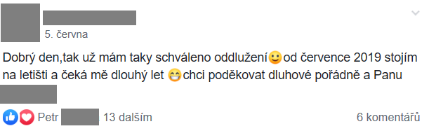 Příspěvek z FB skupiny 12