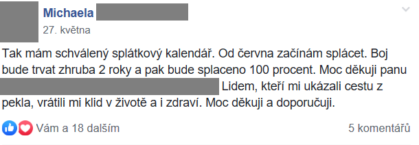 Příspěvek z FB skupiny 49