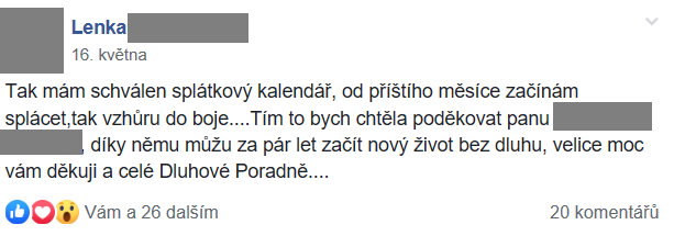 Příspěvek z FB skupiny 45