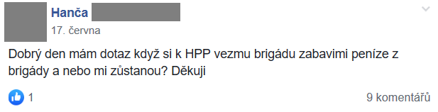 Příspěvek z FB skupiny 13