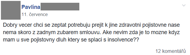 Příspěvek z FB skupiny 26