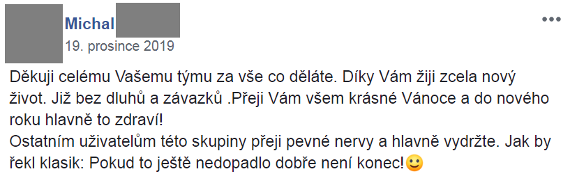 Příspěvek z FB skupiny 67