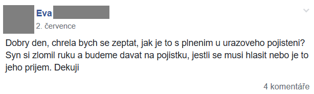Příspěvek z FB skupiny 21