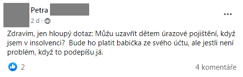 Příspěvek z FB skupiny 62