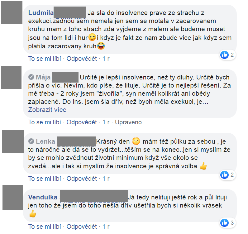Příspěvek z FB skupiny 70
