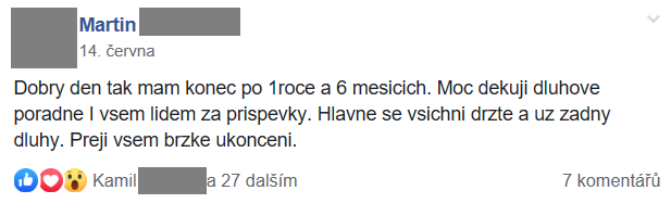 Příspěvek z FB skupiny 58