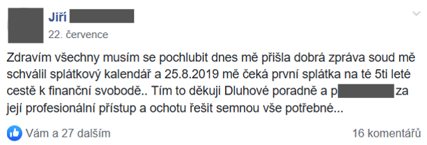 Příspěvek z FB skupiny 4