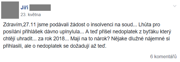 Příspěvek z FB skupiny 47