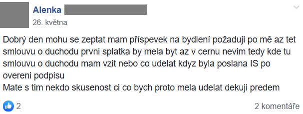 Příspěvek z FB skupiny 48