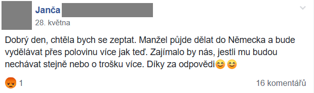 Příspěvek z FB skupiny 51